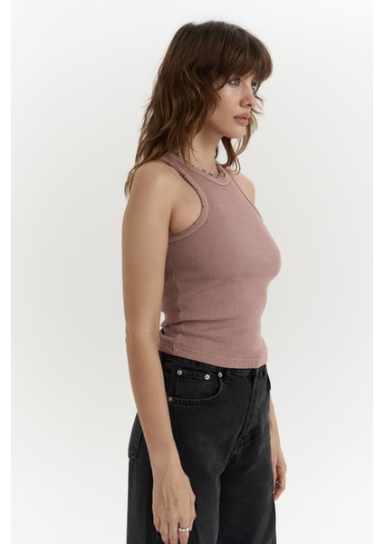 Bone Pudra Yıkamalı Fitilli Crop indirimleri