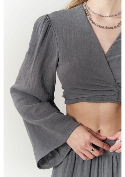 Atina Antrasit Müslin Takım indirimleri