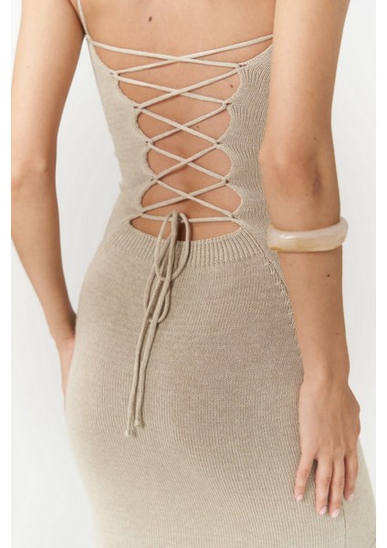 Sunrise Taş Sırt Dekolteli Kısa Triko Elbise indirimleri