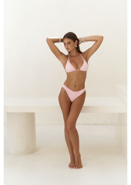 Samudra Düz Kesim Pembe Bikini Altı