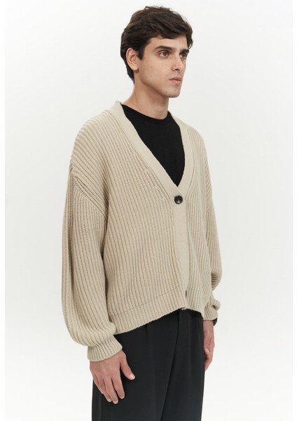 Cassian Bej Erkek Triko Hırka modelleri