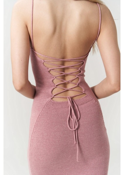 Sunrise Pembe Sırt Dekolteli Kısa Triko Elbise indirimleri