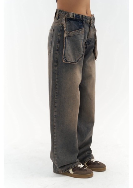 Gatlin Kirli Gri Cep Detay Jean Pantolon modelleri