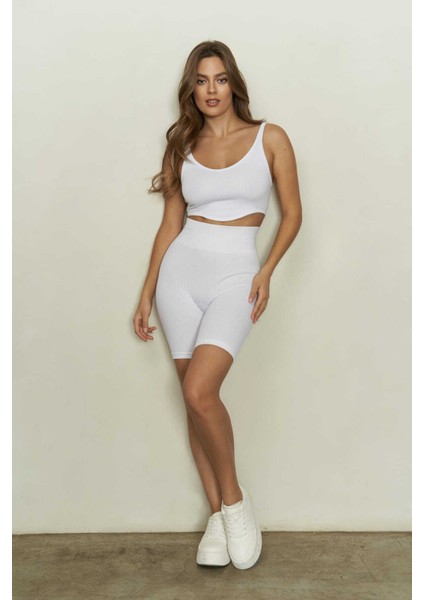 Dikişsiz Beyaz Bisikletçi Tayt fiyatları