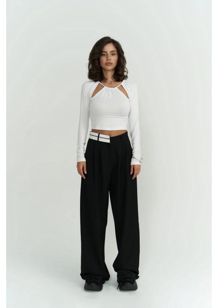 Mastery Ip Detaylı Uzun Kollu Beyaz Bluz fiyatları