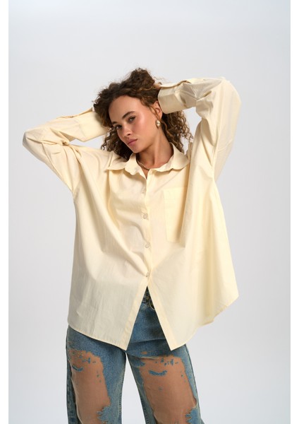 Josie Oversize Sarı Gömlek fiyatları