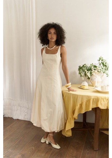 Garda Uzun Sarı Balon Elbise fiyatları