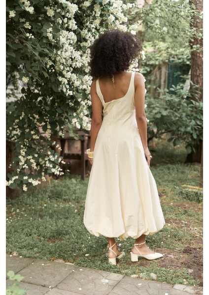 Garda Uzun Sarı Balon Elbise indirimleri