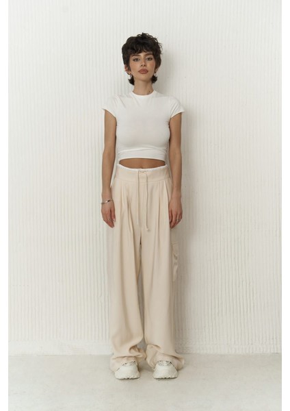 Gloria Boxer Detaylı Bej Pantolon fiyatları