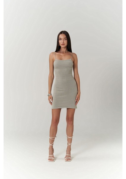 Sunrise Gri Sırt Dekolteli Kısa Triko Elbise fiyatları