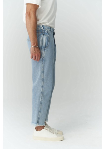 Fergusan Kemer Detay Mavi Erkek Jean Pantolon modelleri