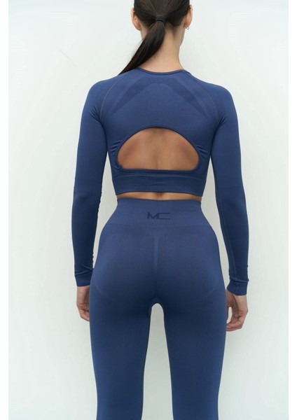 Sandra Indigo Uzun Kollu Crop fırsatları