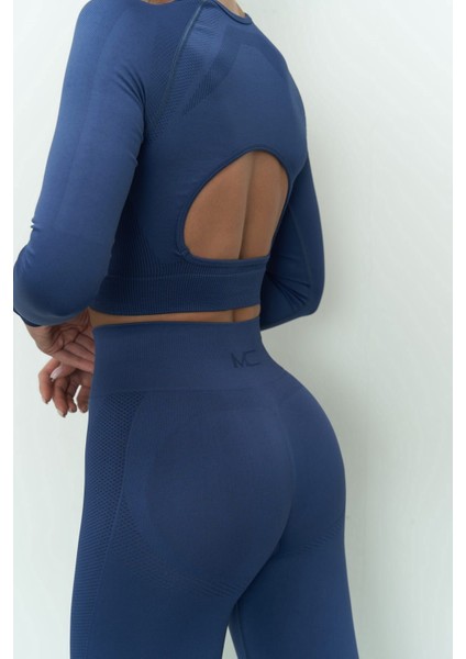 Sandra Indigo Uzun Kollu Crop indirimleri