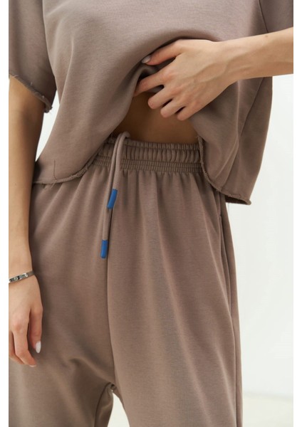 Vero Boz Gri Crop Eşofman Takım fırsatları