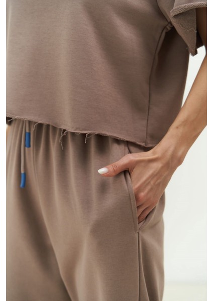 Vero Boz Gri Crop Eşofman Takım indirimleri