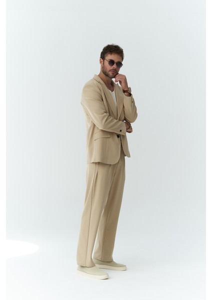 Orlando Bej Erkek Ceket Pantolon Takım modelleri