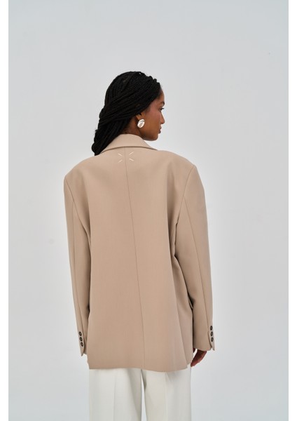 Emma Dikiş Detay Bej Blazer indirimleri