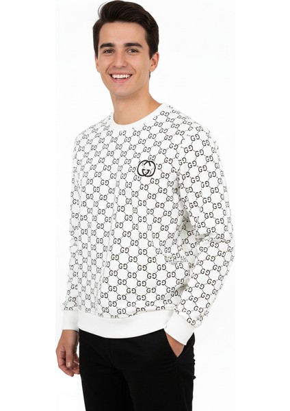 Erkek Sweatshirt Regular Fit Pamuklu Kumaş Iki Iplik OPES26GCCMOD15