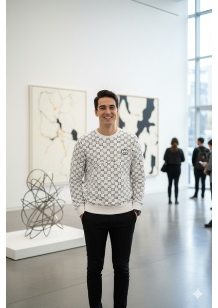 Erkek Sweatshirt Regular Fit Pamuklu Kumaş Iki Iplik OPES26GCCMOD15 indirimleri