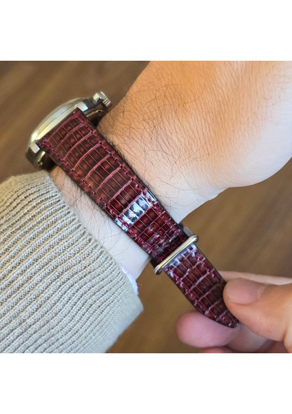 21 mm Gerçek Iguana Derisi Saat Kordonu 21 mm Saat Kordonu 21 mm Deri Kordon 21 mm Deri Saat Kayışı 21 mm Kordon fırsatları