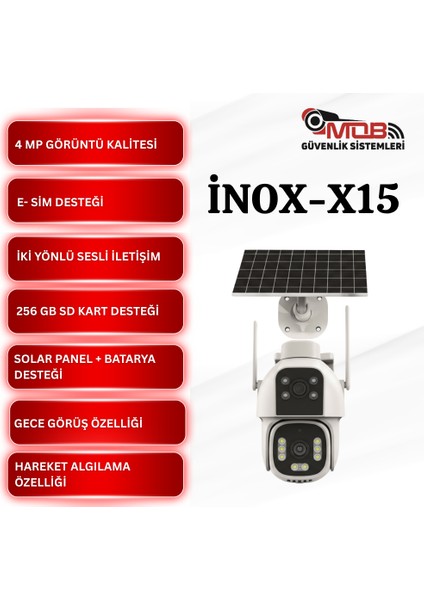 -X15 Dual Lens Aov Hieasy 4g Ptz Kamera