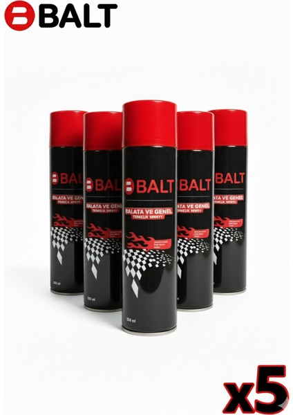 - 5x500ml Balata ve Genel Temizlik Spreyi