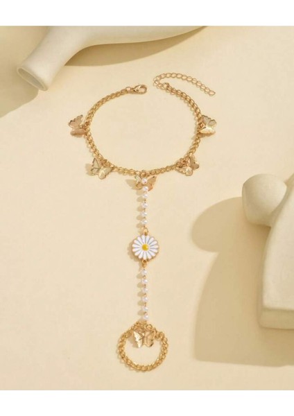 Zarif Kelebekli Papatya Model Halhal ile Şıklığınızı Tamamlayın fırsatları