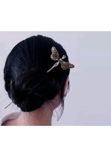 Retro Peri Tasarım Metal Topuz Saç Tokası Firkete