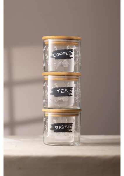 Siena 3'lü İstiflenebilir Kavanoz Seti 620 cc