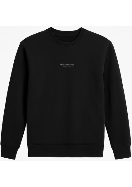 Erkek Garson S-Shirt O Yaka Erkek Siyah Sweatshirt T18EG-11322-SIYAH fiyatları