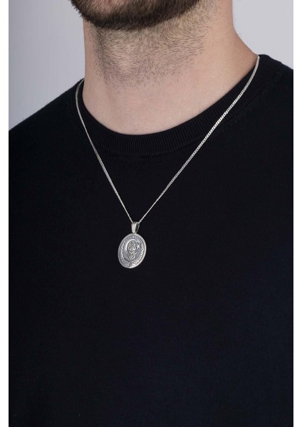 Bozkurt ve Ay Yıldızlı 925 Ayar Gümüş Kolye fiyatları