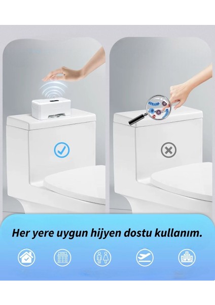 Otomatik Tuvalet Sensörü 20 cm Algılama Mesafesi Ev, Ofis Wc Akıllı Klozet Sensörü