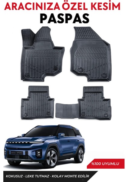 Ssangyong Torres Evx 2025 Model Araca Özel Havuzlu Paspas Takım