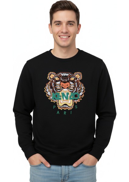 Erkek Sweatshirt Regular Fit Pamuklu Kumaş Iki Iplik OPES26KNZMOD13