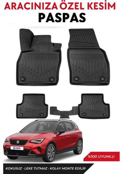 Seat Arona 2024 Model Araca Özel Havuzlu Paspas Takım