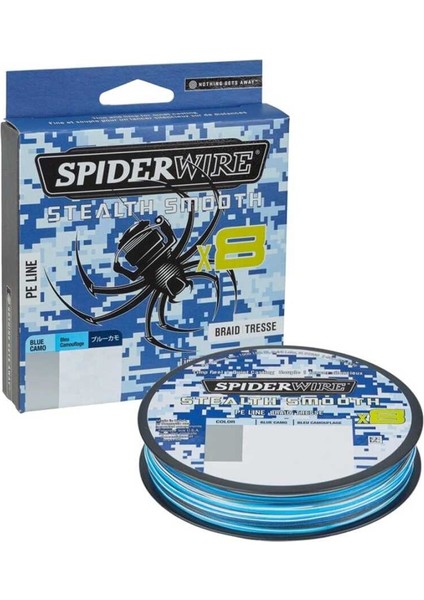 Spider Wire Stealth Smooth8 X8 Pe Braid 300M Blue Camo Örgü Ip 0.11MM
