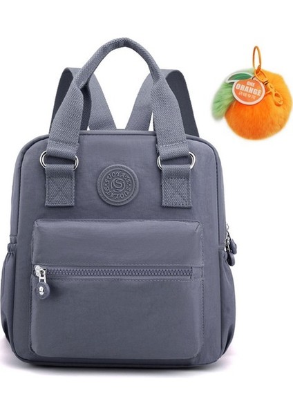 Kadın Günlük Küçük Sırt Çantası - Beige / Yeşil / Turuncu (Yurt Dışından)