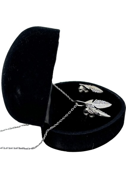 Işıltılı Kuş Tüyü Gümüş Set&takım fiyatları