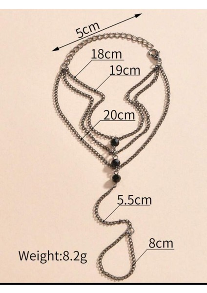 Şık ve Modern Siyah Boncuk Zinciri Ayak Şahmeranı modelleri