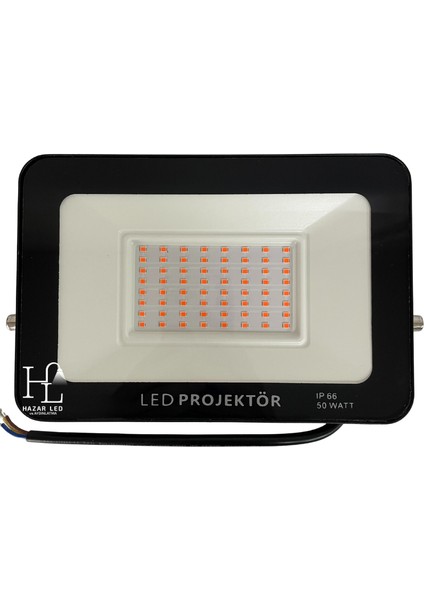 220 Volt 50 Watt Tablet Projektör Grow LED Full Spectrum Smd LED Projektör (Bitki Yetiştirme Ledi)