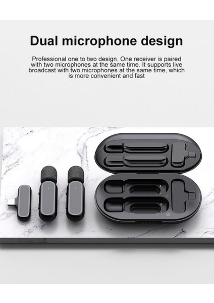 K60/K61 Kablosuz Yaka Mikrofonu | Şarj Kutulu 2.4ghz Gürültü Azaltmalı Mini Mikrofon | iPhone & Android Uyumlu fiyatları