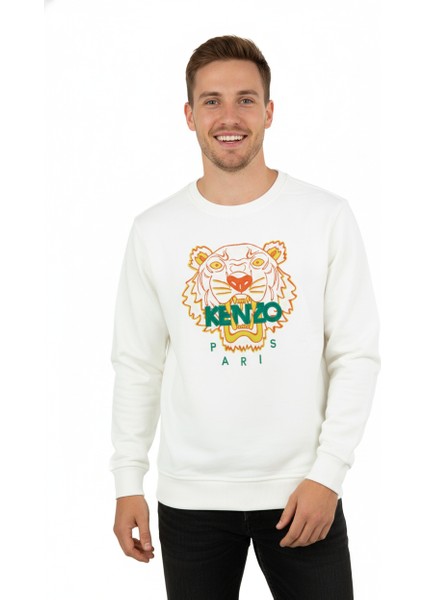 Erkek Sweatshirt Regular Fit Pamuklu Kumaş Iki Iplik OPES26KNZMOD13