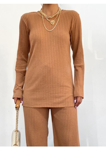 Bisiklet Yaka Kaşkorse Takım -Taba