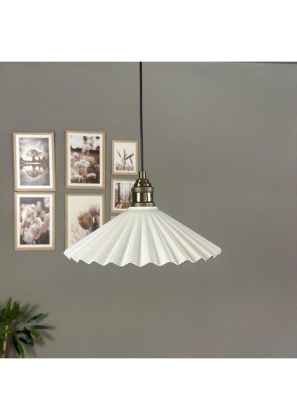 Avilla Beyaz Tekli Metal Büyük Avize Lale Başlık Rustik Cafe Mutfak Modern Sarkıt Aydınlatma fırsatları