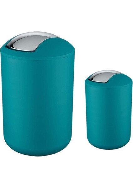2'li Turkuaz, Çöp Kovası 6,4 Litre ve 2 Litre - Brasil Model