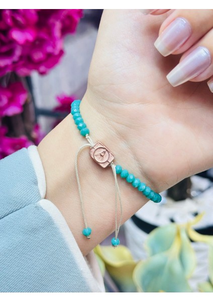 Kadın Gümüş Bileklik 14 Ayar Rose Altın Kaplama Kristal Taş Şık Hediye, Isteğe Göre Isim Yazılabilir indirimleri
