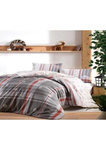 Kristal Taç kristal Light Çift Kişilik Nevresim Takımı Jolly Kahve