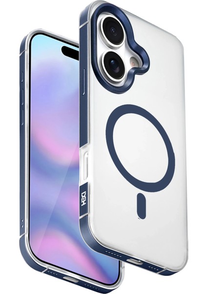 Apple iPhone 17 HBC-394 Himalayas Magsafe Kapak - Mavi