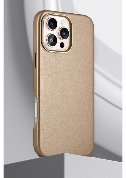 Apple iPhone 14 Pro Max HBC-242 Dividing Magsafe Kapak - Çöl Titanyum fiyatları