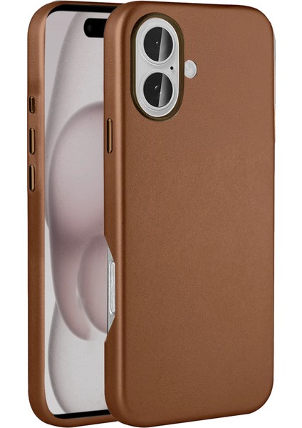 Apple iPhone 16 HBC-242 Dividing Magsafe Kapak - Kahverengi fırsatları